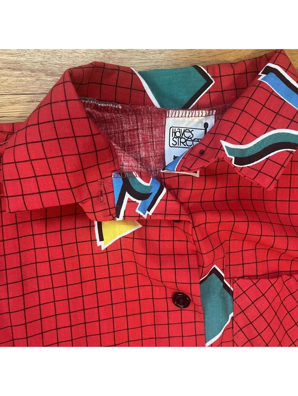 Geometric Saved by the Bell vintage 90's button up. - Picture 4 of 4
